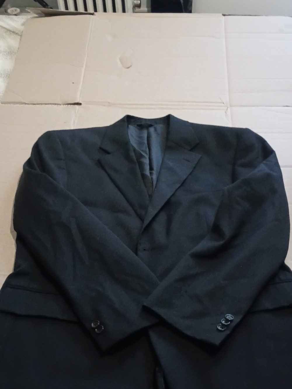 Lord & Taylor Black Men's Two-Button Suit Jacket